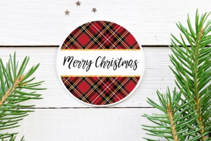 holiday sticker labels set of 24