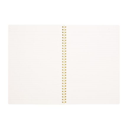 yellow flexible ring notebook