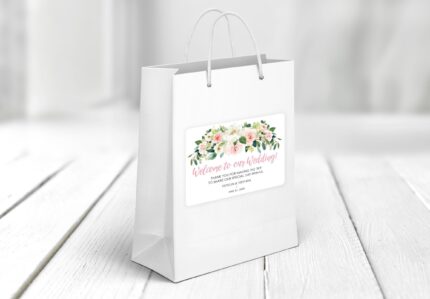 welcome bag decoration stickers set of 12