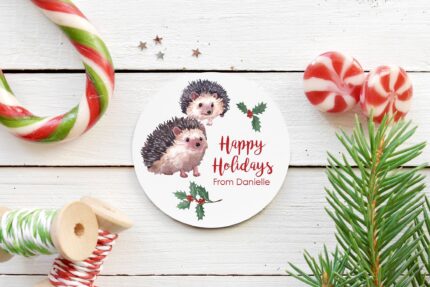 holiday sticker labels