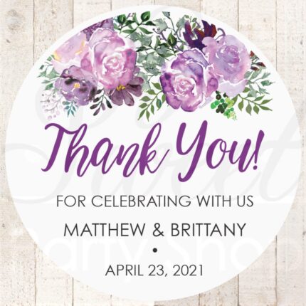 thank you stickers set of 24