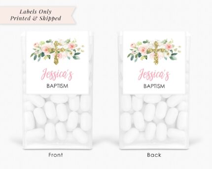 Personalized Mint Favor Labels Set of 24