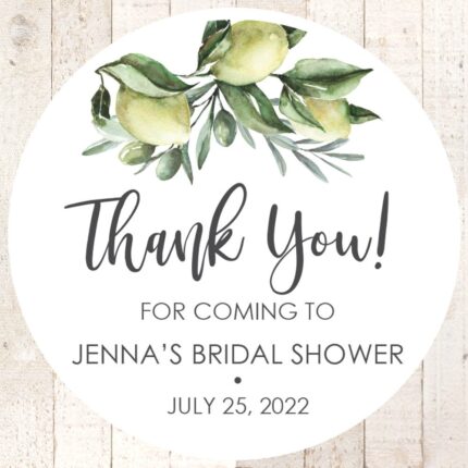 wedding favor stickers set of 24