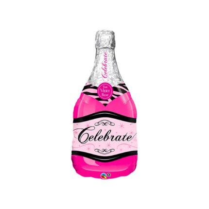 Large Pink Bottle Balloon