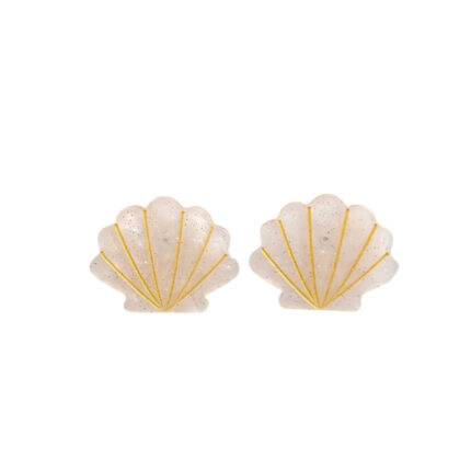 shell stud earrings